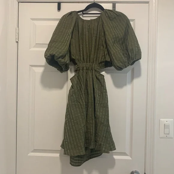 Moon River Small Green Cutout Dress - Picture 3 of 6